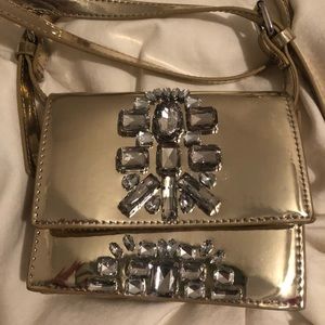 Gold holiday sequin purse!